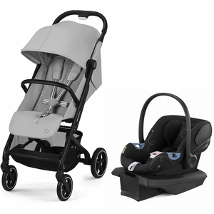 Cybex Beezy 2 + Aton G SensorSafe Travel System Bundle - Fog Grey / Moon Black