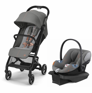 Cybex Beezy 2 + Aton G SensorSafe Travel System Bundle - Lava Grey / Lava Grey