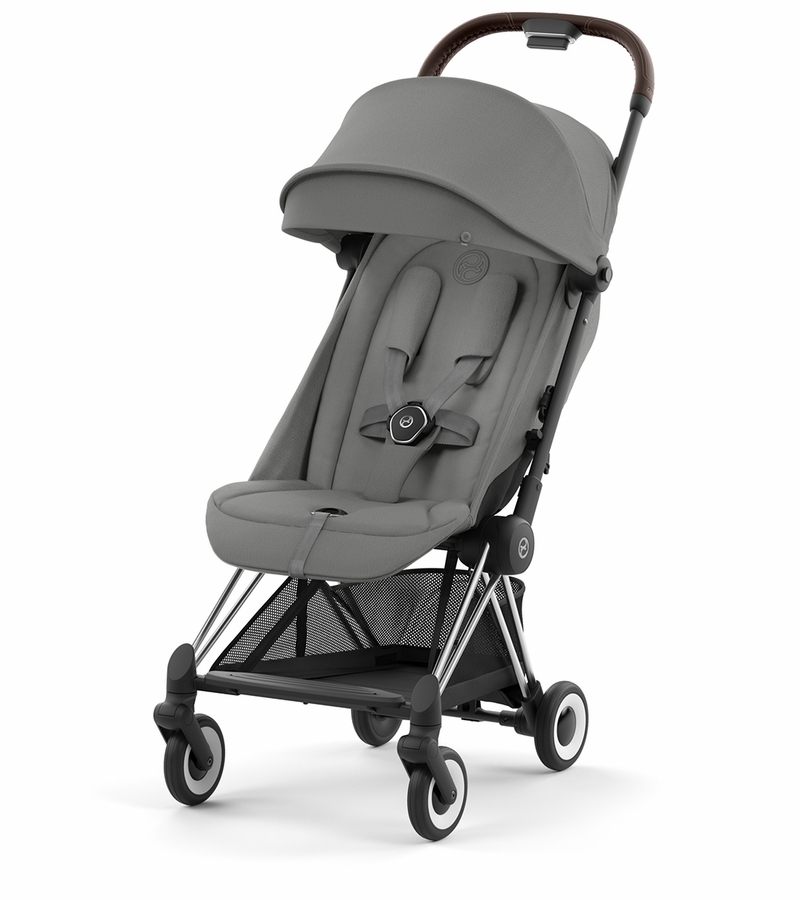 Cybex COYA Compact Stroller Chrome / Dark Brown / Mirage Grey