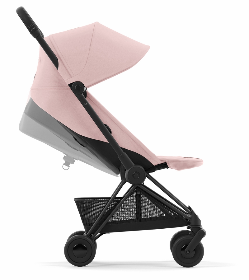 Cybex COYA Compact Stroller Matte Black / Peach Pink