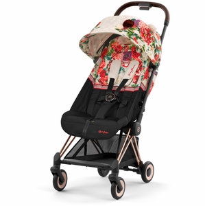Cybex COYA Compact Stroller - Spring Blossom - Light Beige