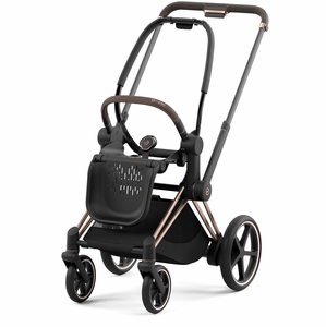 Cybex ePriam 2 Stroller Frame - Rose Gold / Brown