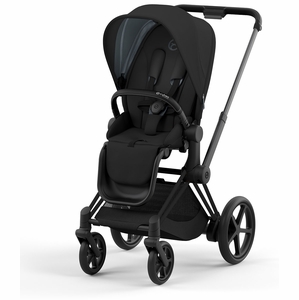 Cybex ePriam 2 Stroller (One Box) - Matte Black / Black / Deep Black