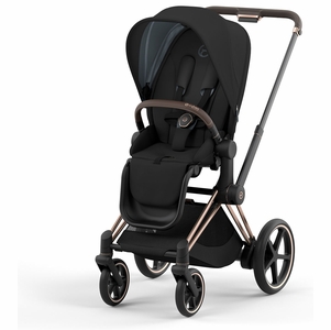 Cybex ePriam 2 Stroller (One Box) - Rose Gold / Brown / Deep Black