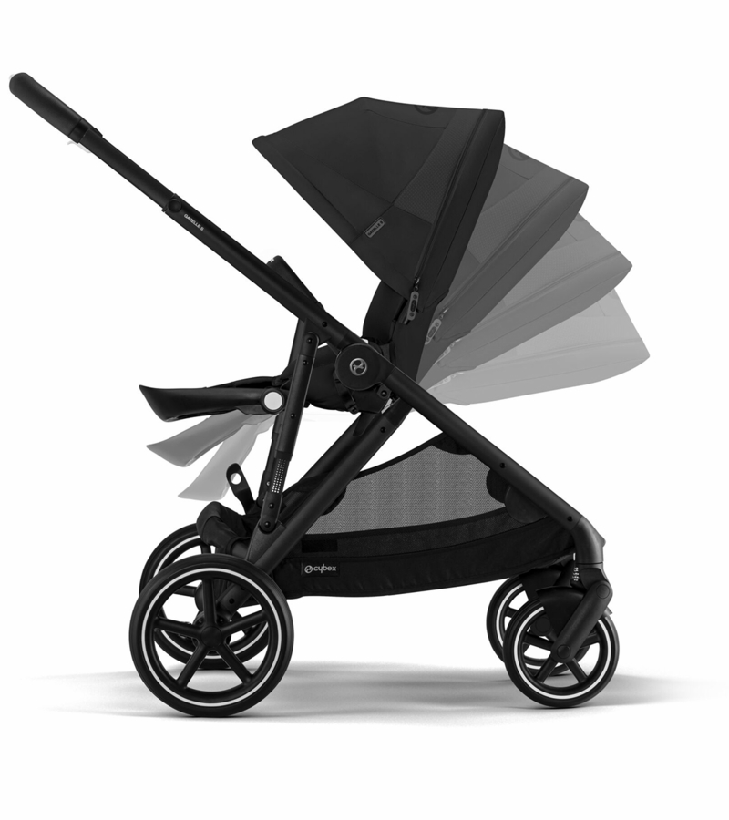 Cybex Gazelle S 2 SingletoDouble Stroller Black Frame / Moon Black
