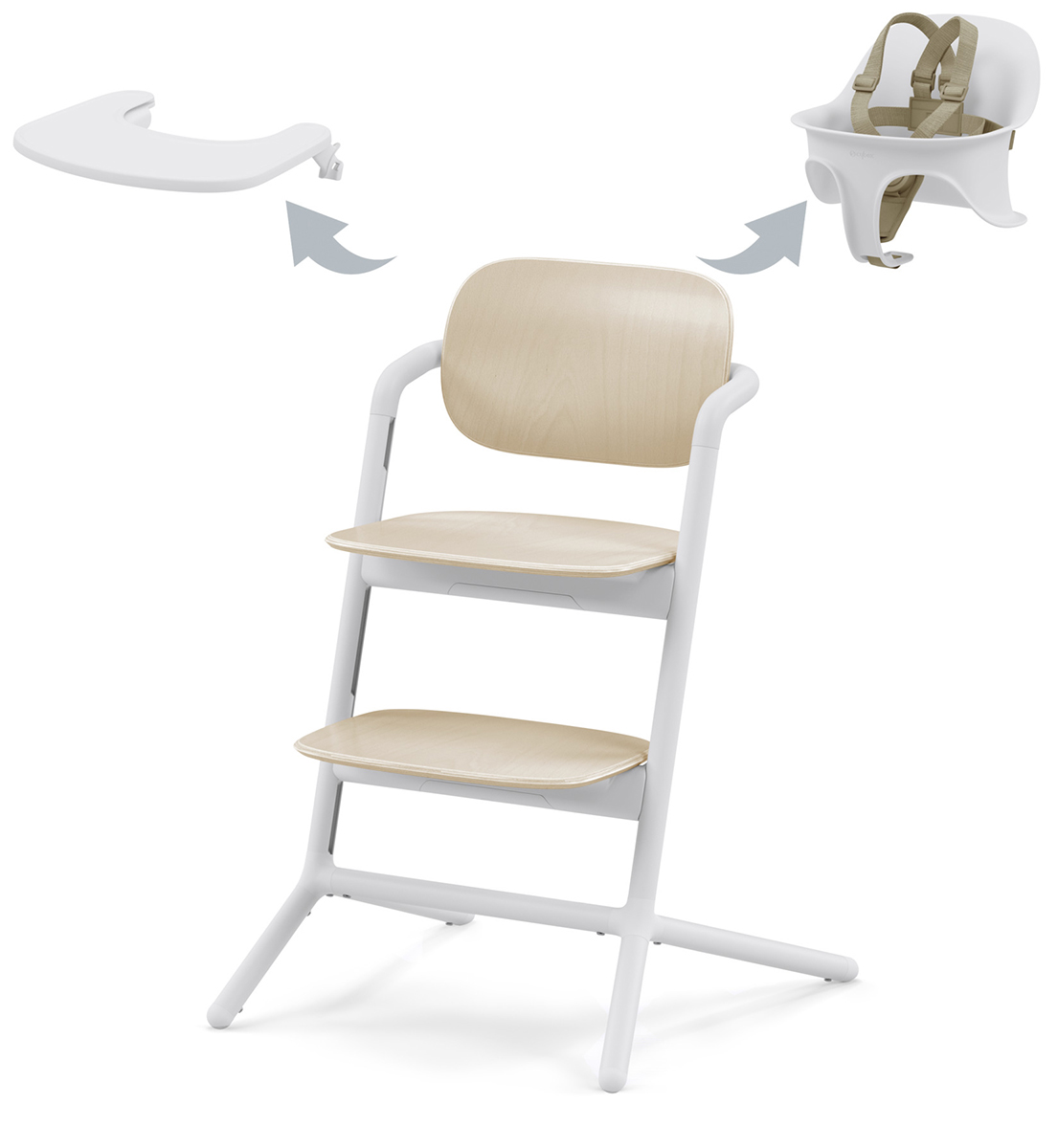 Cybex LEMO 2 High Chair 3in1 Set Sand White