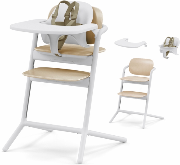 Cybex LEMO 2 High Chair 3-in-1 Set - Sand White