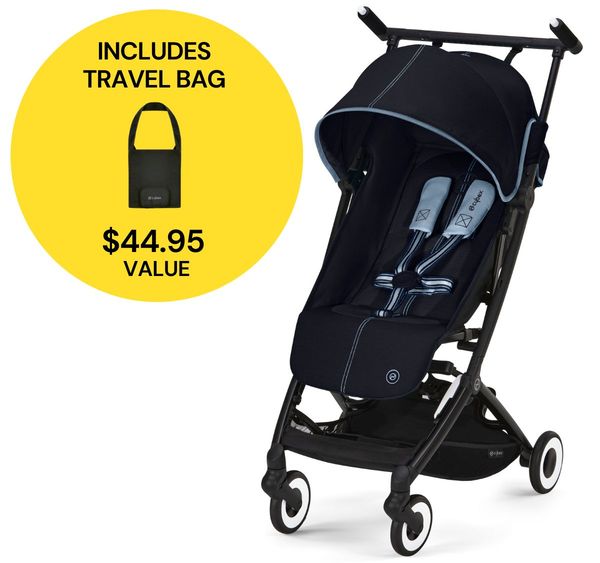 Cybex Libelle 2 Compact Stroller + Travel Bag Bundle Ocean Blue