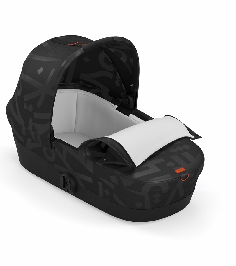 Cybex Melio Street Stroller + Cot Bundle Real Black