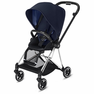 Cybex Mios 2 Complete Stroller - Chrome/Black/Indigo Blue