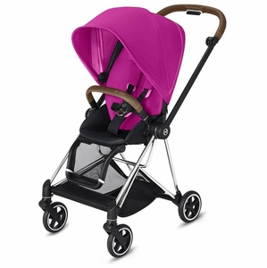 Cybex Mios 2 Complete Stroller - Chrome/Brown/Fancy Pink
