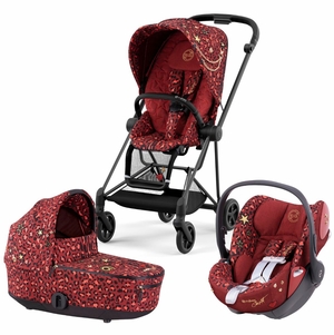 Cybex Mios 3 with Lux Bassinet + Cloud Q Travel System Bundle - Rockstar by Alec Voelkel