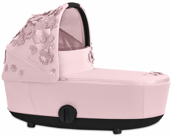 Cybex Mios Lux Carry Cot - Simply Flowers - Pale Blush