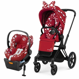 Cybex Priam 3 + Cloud Q Travel System Bundle - Petticoat Red by Jeremy Scott