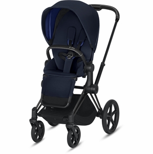 Cybex Priam 3 Complete Stroller - Matte Black/Indigo Blue