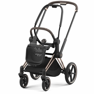 Cybex Priam 4 Stroller Frame - Rose Gold / Brown