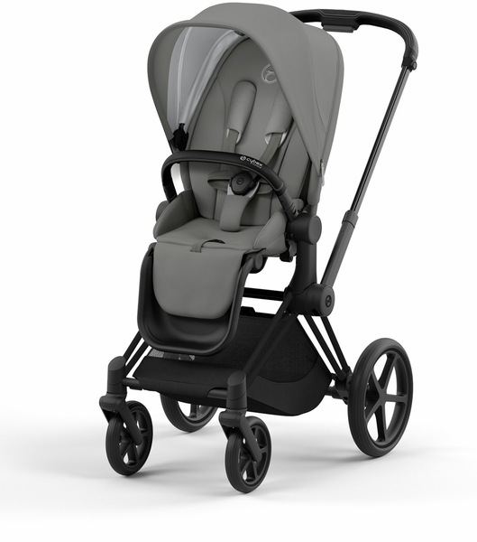 Cybex Priam 4 Stroller (One Box) - Matte Black / Black / Soho Grey