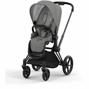 Cybex Priam 4 Stroller (One Box) - Matte Black / Black / Soho Grey