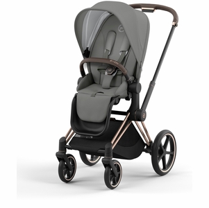 Cybex Priam 4 Stroller (One Box) - Rose Gold / Brown / Soho Grey