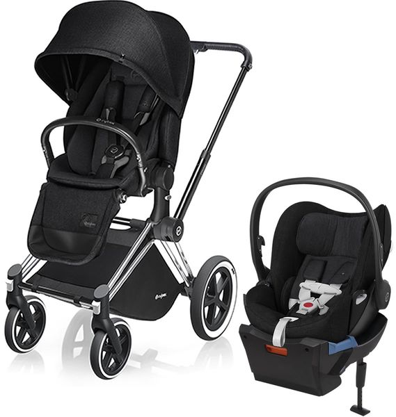 Cybex Priam Lux AllTerrain + Cloud Q Plus Travel System Chrome / Stardust Black
