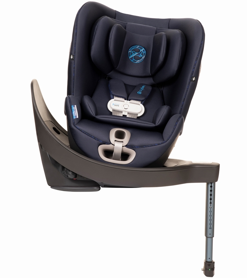 CYBEX Sirona S Rotating Convertible Car Seat with Load Leg and SensorSafe Indigo Blue