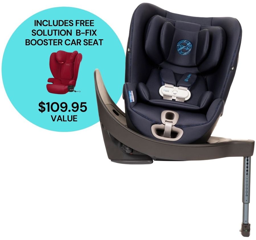 CYBEX Sirona S Rotating Convertible Car Seat with Load Leg + Solution B