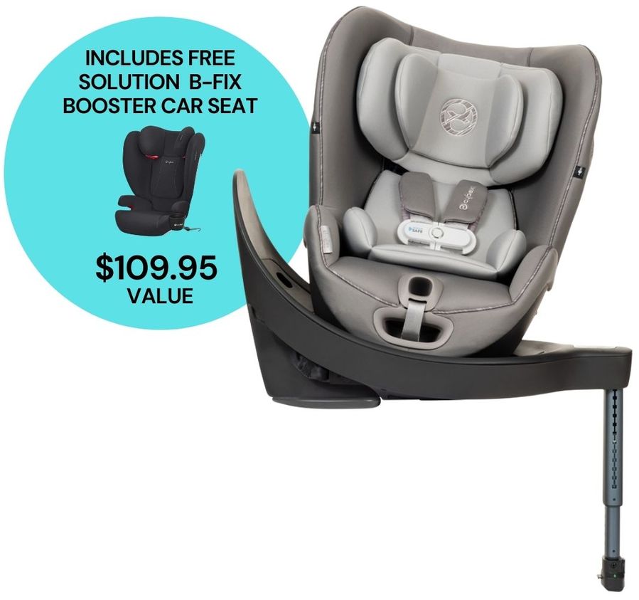CYBEX Sirona S Rotating Convertible Car Seat with Load Leg + Solution B