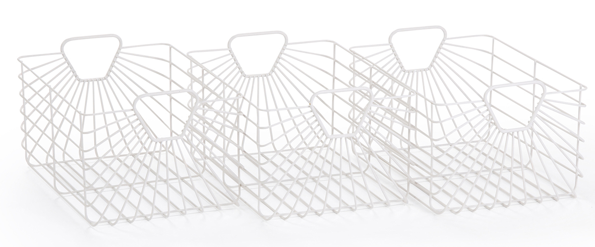 dadada Central Park Storage Baskets (Set Of 3) - White