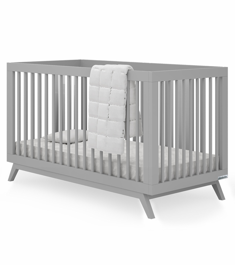 dadada Soho 2in1 Convertible Crib Dark Gray
