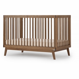 dadada Soho 3-in-1 Convertible Crib - Walnut