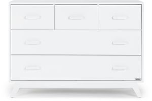 dadada Soho 5-Drawer Dresser - All White
