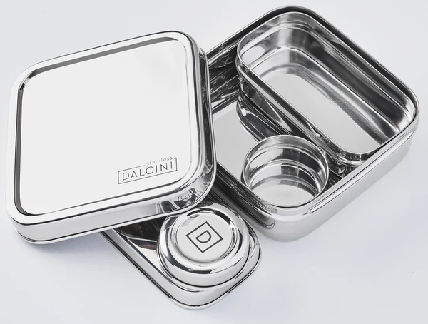 Dalcini Stainless Little Lunch Combo Stainless Steel Storage Set