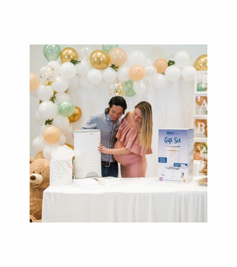 Dekor Classic Diaper Pail Gift Set White