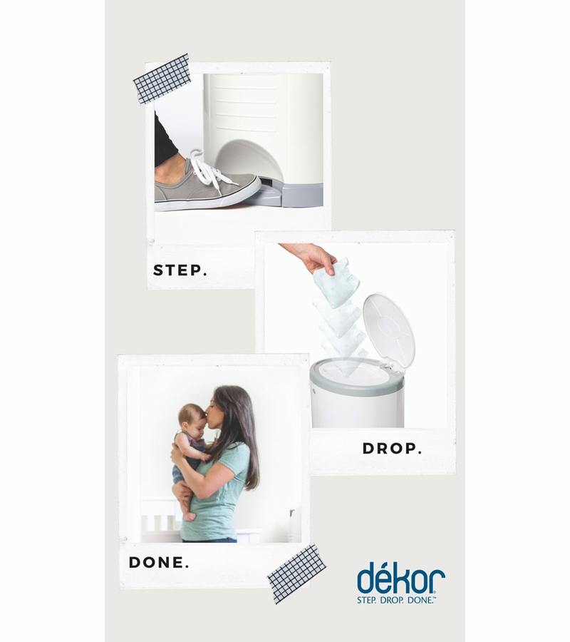 Dekor Plus Diaper Pail Gift Set White