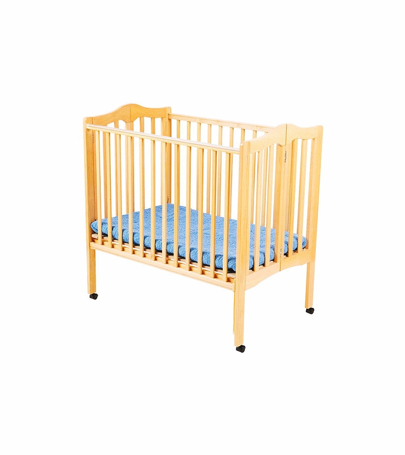 Delta Portable Crib Non Drop Side Natural