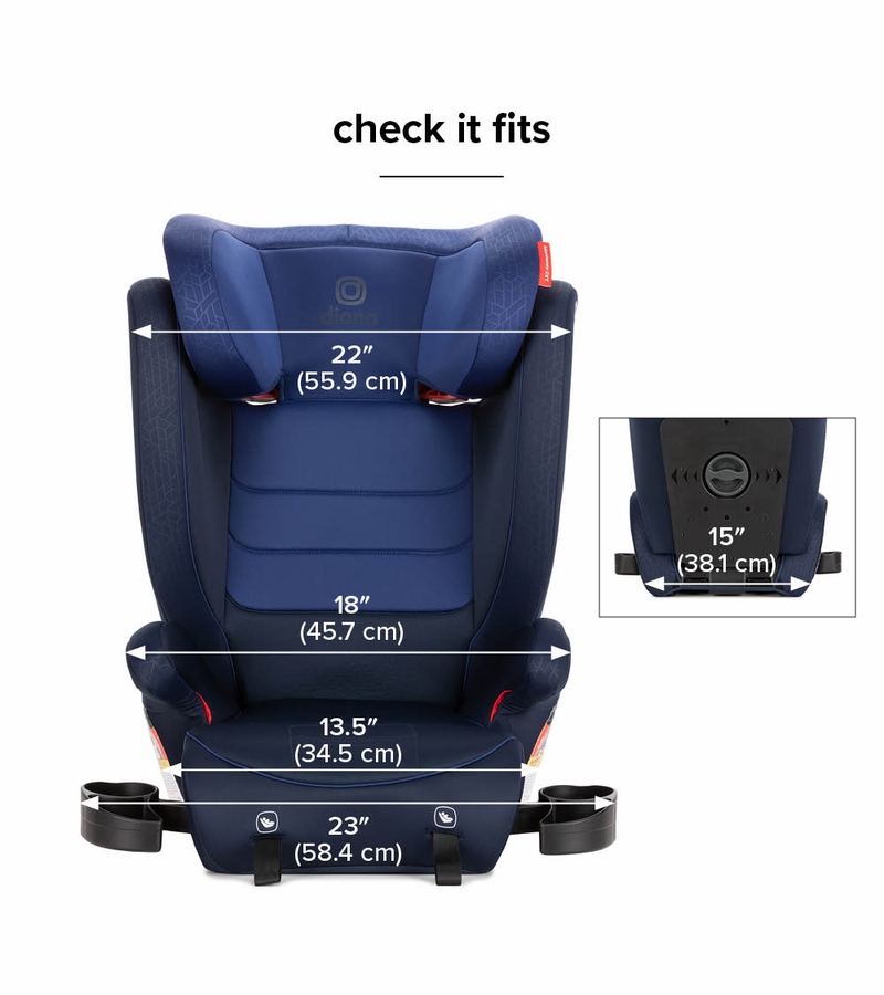 Diono Monterey 2XT Latch 2in1 Booster Car Seat Blue