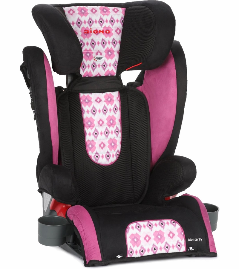 Diono Monterey High Back Belt Positioning Booster Car Seat Bloom