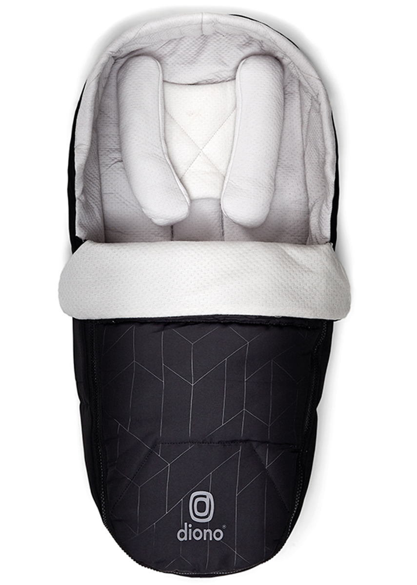 Diono Universal Weatherproof Newborn Pod Stroller Footmuff with Head and Body Support