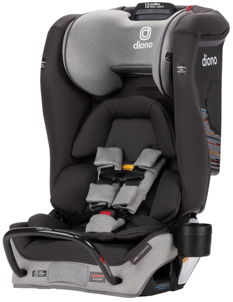 Diono Radian 3 RXT Safe+ Narrow AllinOne Convertible Car Seat Gray