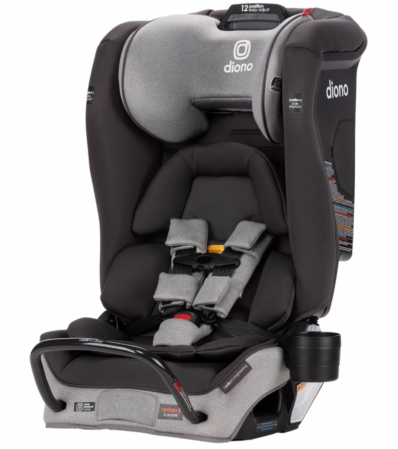 Diono Radian 3 RXT Safe+ Narrow AllinOne Convertible Car Seat Gray