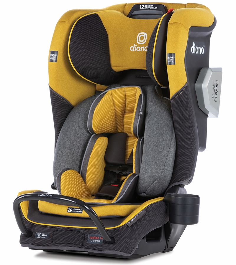 Diono Radian 3QXT Narrow AllinOne Convertible Car Seat Yellow Mineral
