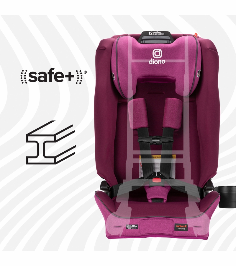 Diono Radian 3R SafePlus AllinOne Convertible Car Seat Purple Plum