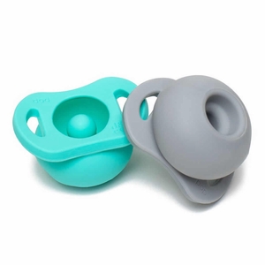 Doddle & Co. The Pop Pacifier, 2 Pack - Oh Happy Grey + In Teal Life