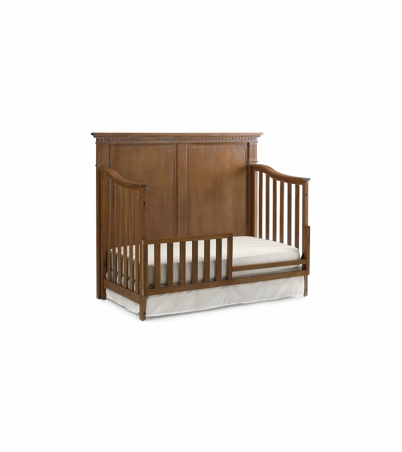 Dolce Babi Naples Full Panel Convertible Crib in Grey Satin