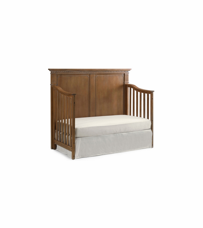 Dolce Babi Naples Full Panel Convertible Crib in Grey Satin