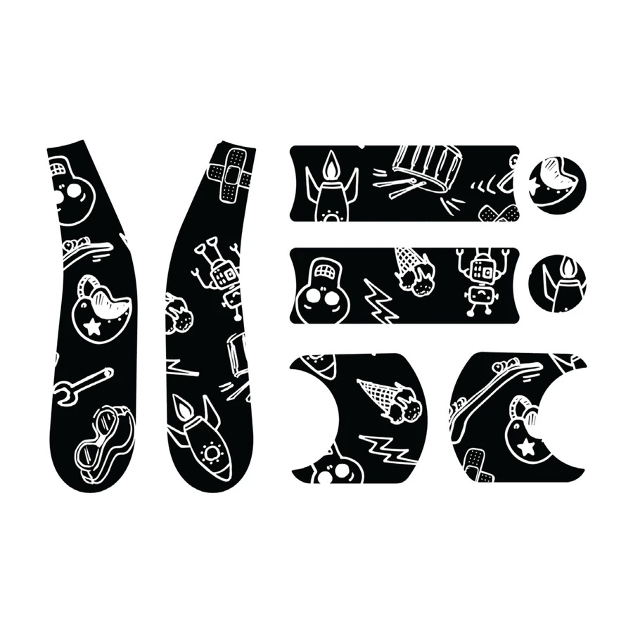 Doona Liki Sticker Set - Black & White Cool Sketch