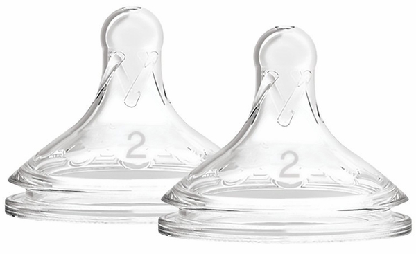Dr. Brown's Options+ Level 2 Wide-Neck Bottle Nipples - 2-Pack