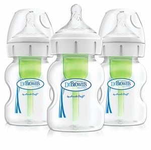 Dr. Brown's Options+ Wide-Neck Bottle, 5 oz - 3-Pack
