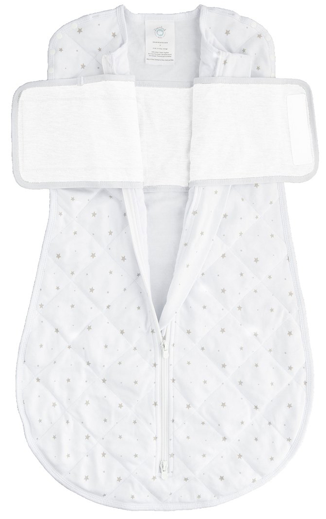 Dreamland Baby Dream Weighted Swaddle (Gen 2) Classic Grey Stars, 06