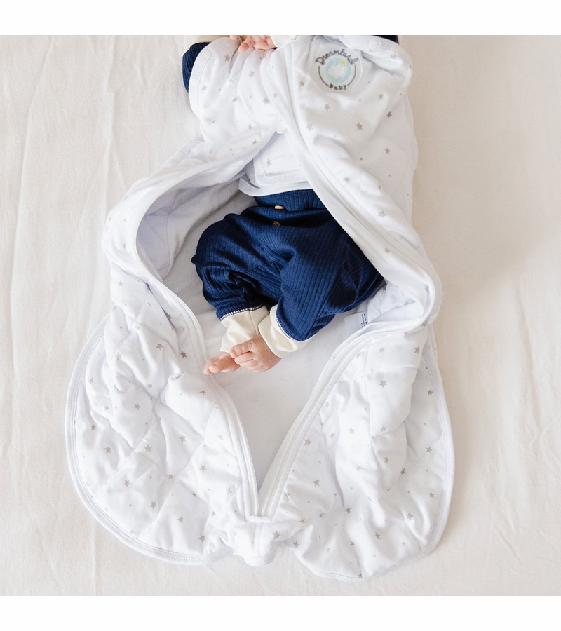 Dreamland Baby Dream Weighted Swaddle (Gen 2) Classic Grey Stars, 06